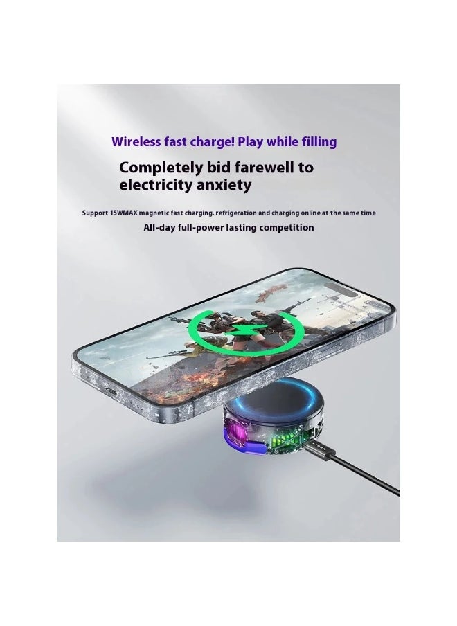 Lisen Magnetic Gaming Mobile Phone Cooler - Magnetic Ice Cooling Fan with Pubg fingers  - Image 3