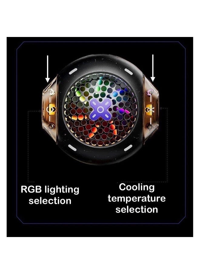 Magnetic Gaming Mobile Phone Cooler - Magnetic Ice Cooling Fan with Pubg fingers
