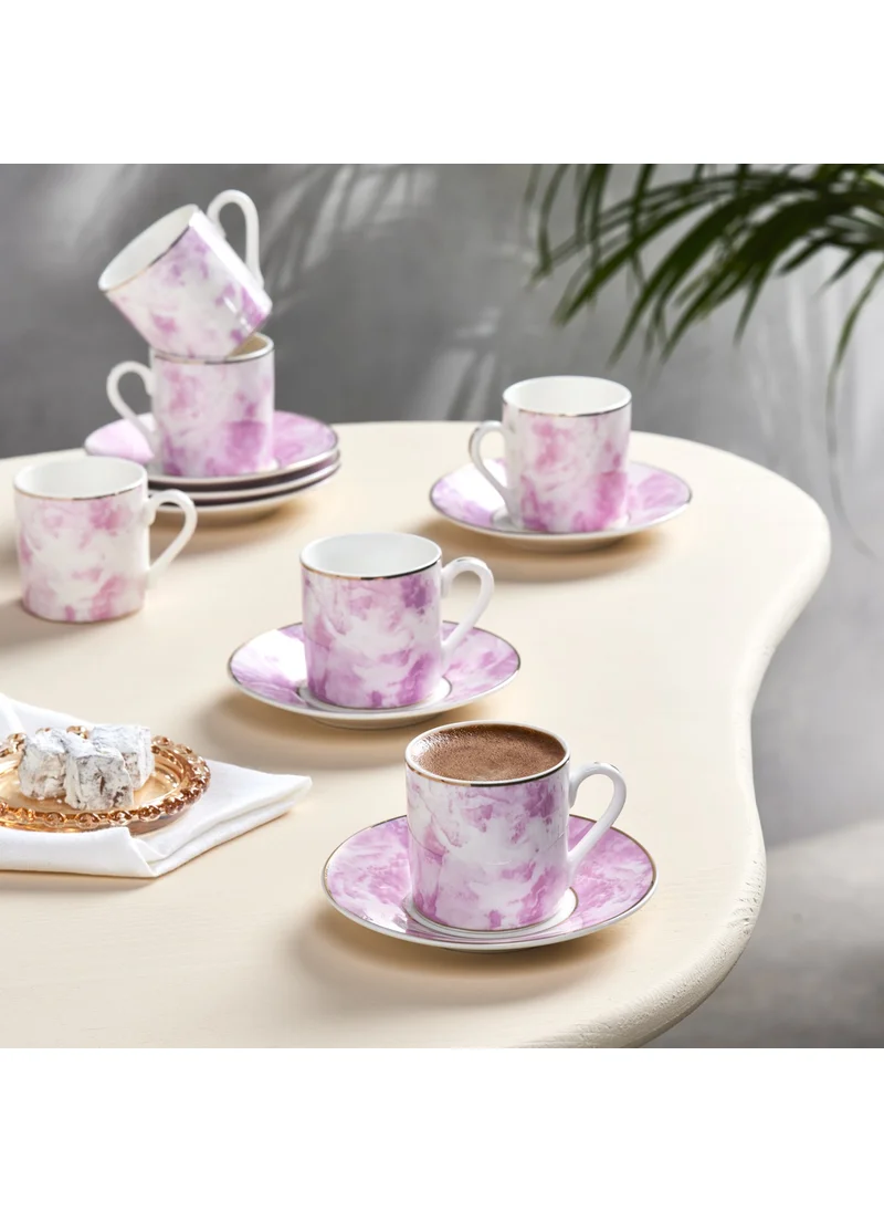 كاراجا Quartz Coffee Cup for 6 Persons Pink 80 ml