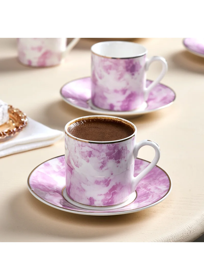 كاراجا Quartz Coffee Cup for 6 Persons Pink 80 ml