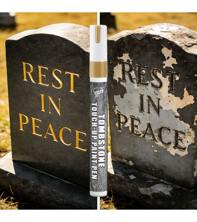 Black 20g Gravestone Lettering Repair Pen for Headstone Inscription Restoration - Image 5