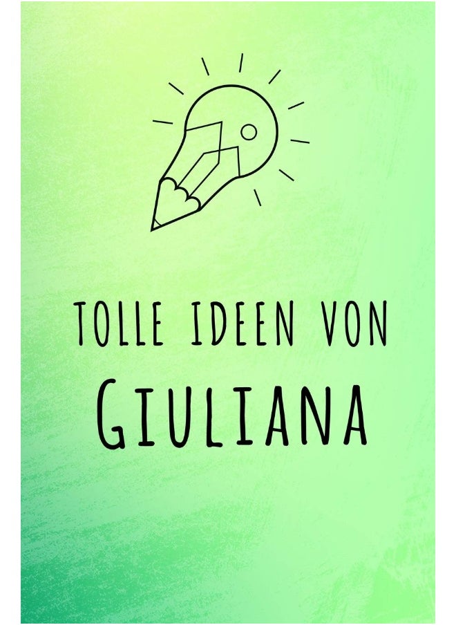 Tolle Ideen von Giuliana: Unliniertes Notizbuch mit Rahmen für deinen Vornamen  - Image 1