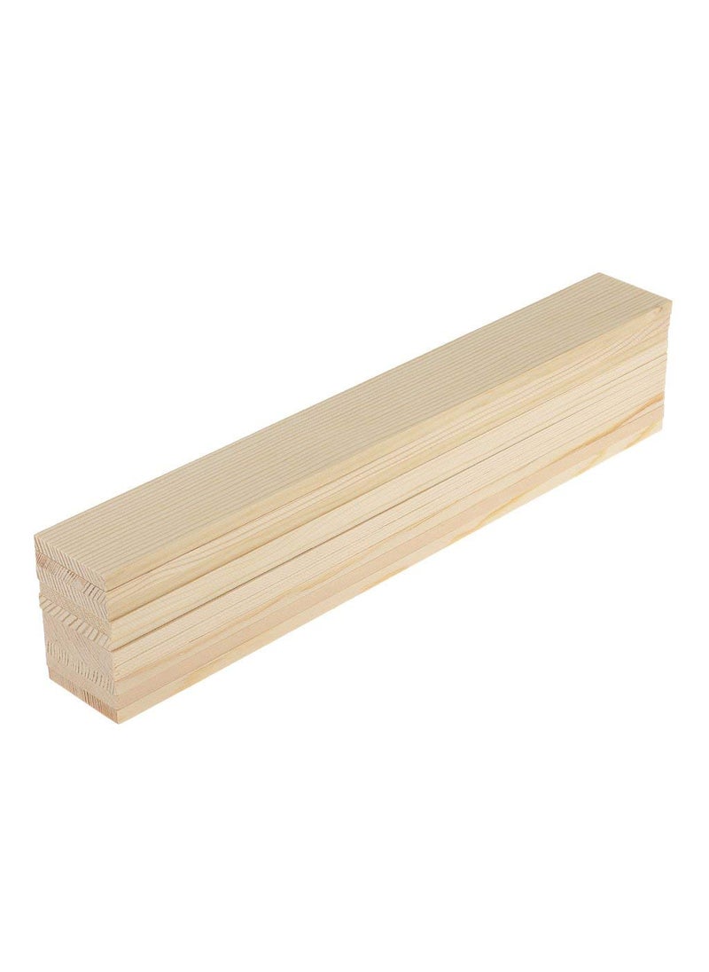 JANKI ENTERPRISE JANKI ENTERPRISE Pieces Natural Pine Wood Rectangle Board Panel for Arts Craft 20 20CM brown  - Image 4