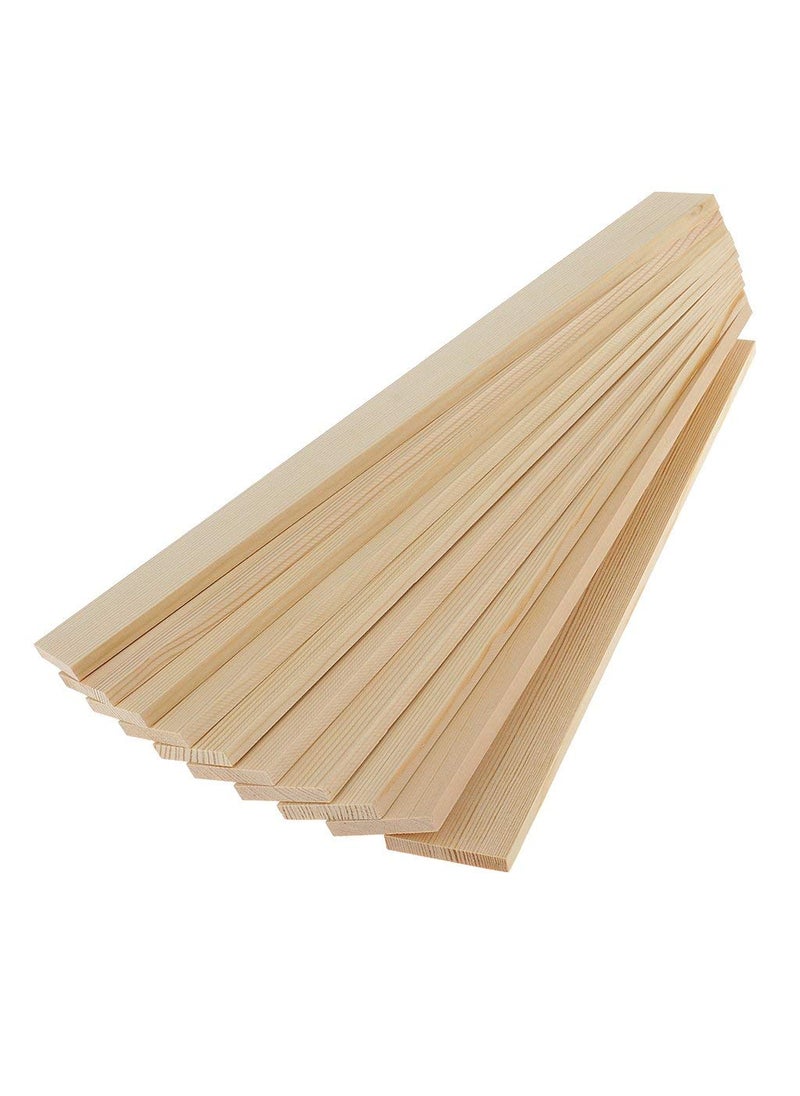 JANKI ENTERPRISE JANKI ENTERPRISE Pieces Natural Pine Wood Rectangle Board Panel for Arts Craft 20 20CM brown  - Image 2
