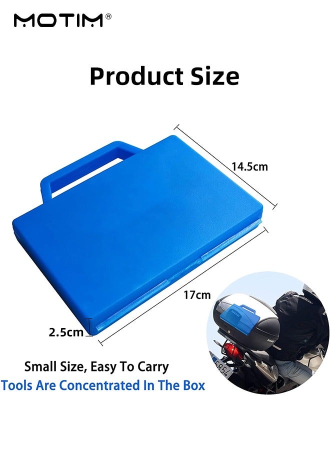 12 Piece Universal Tire Repair Kit, Fix Punctures and Plug Flats Patch Kit Repair Kit, Ideal for Cars, Trucks, Motorcycle, ATV, Jeeps, Off Road Vehicles, RV, Tractors
