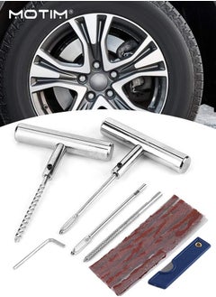 Motim 12 Piece Universal Tire Repair Kit, Fix Punctures and Plug Flats to Fix Punctures and Plug Flats Patch Kit, Ideal for Cars, Trucks, Motorcycle, ATV, Jeeps, Off Road Vehicles, RV, Tractors  - Image 2
