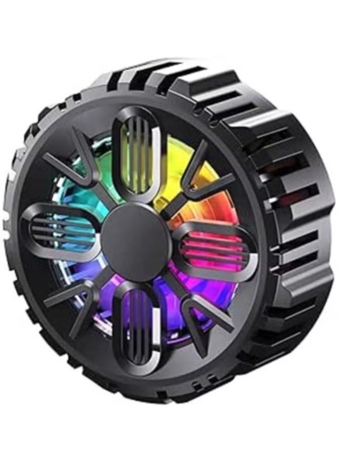 TIGER L06 Magnetic Mobile Phone Cooler – High-Speed Cooling Fan with RGB Lighting | Ultra-Quiet Heat Sink for Gaming & Streaming – Portable Radiator for Smartphones & Tablets – USB Powered - Image 1