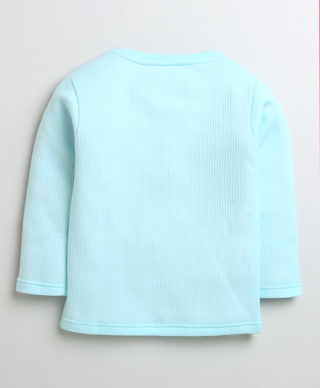 BUMZEE Sky Blue & Mauve Girls Full Sleeves Cotton Thermal T-Shirts Pack of 2 Age - 5-6 Years (Peb9625I-sbl.muv) - Image 5