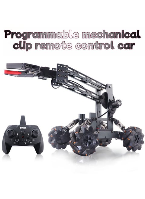 🚀 STEM Programmable Remote Control Robot Car – 4WD Mecanum Wheels, Alloy Build, DIY Kit for Kids’ Tech Learning