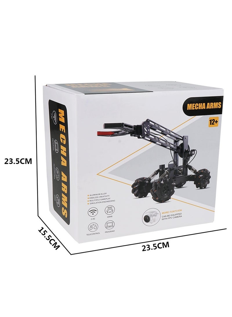 🚀 STEM Programmable Remote Control Robot Car – 4WD Mecanum Wheels, Alloy Build, DIY Kit for Kids’ Tech Learning