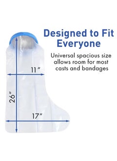 XiuWoo Waterproof Leg Cast Cover for Shower Watertight Foot Protector  - Image 5
