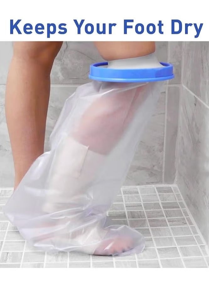 شو وو غطاء مقاوم للماء للساق للاستحمام وواقي للقدمين مقاوم للماء - Image 2