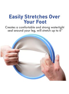 XiuWoo Waterproof Leg Cast Cover for Shower Watertight Foot Protector  - Image 4