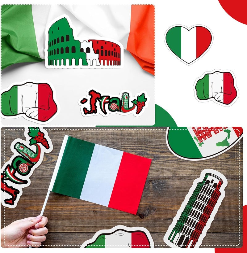 Epakh مجموعة زينة إيطالية مقطوعة 24 قطعة لاحتفالات إيطاليا الدولية العالمية - Image 5