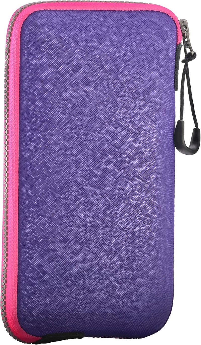 OneJoy Neoprene Phone Pouch, Lightweight Protective Cellphone Sleeve with Large Zipper Opening, Inner Pocket, Thermal Insulated, Durable Cell Phone Carrier for iPhone & Smartphones [ Purple ] - Image 1