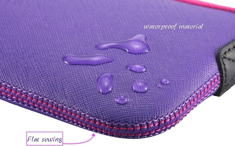 OneJoy Neoprene Phone Pouch, Lightweight Protective Cellphone Sleeve with Large Zipper Opening, Inner Pocket, Thermal Insulated, Durable Cell Phone Carrier for iPhone & Smartphones [ Purple ] - Image 5