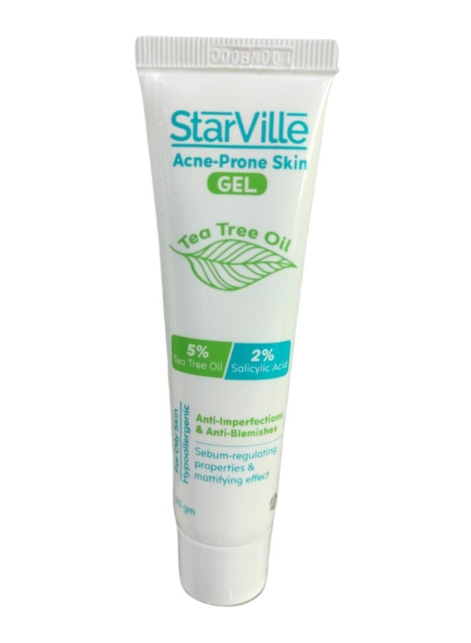 starville ACNE PRONE SKIN GEL TEA TREE OIL 30GM - Image 1