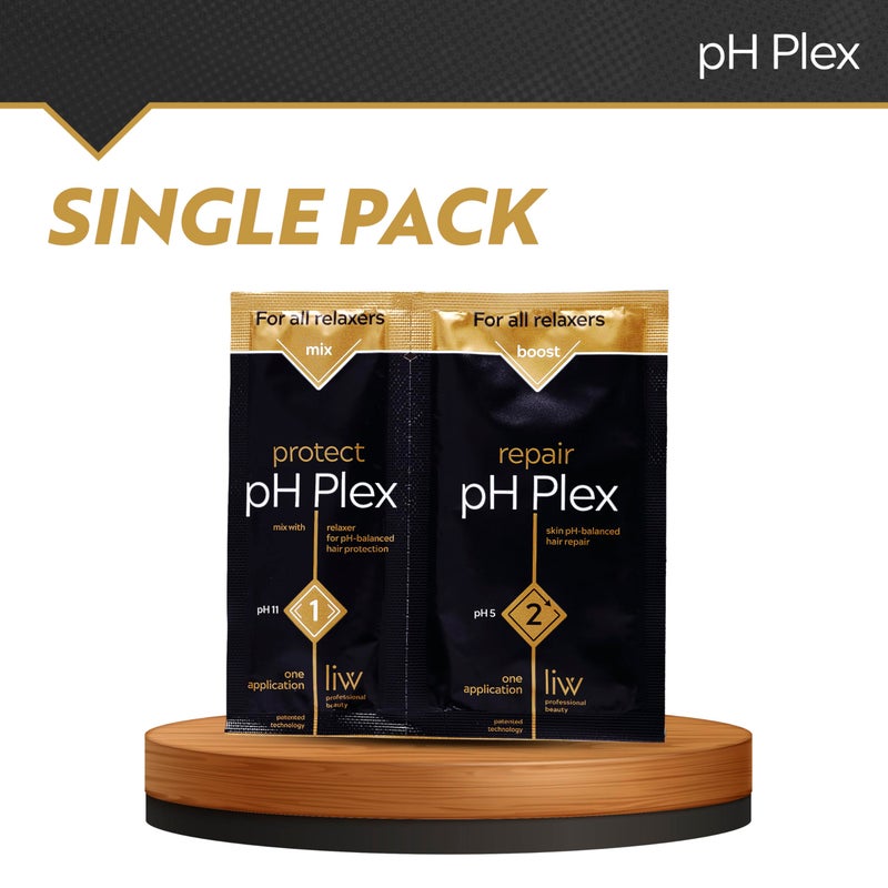 LIW pH Plex Relaxer Steps 1 & 2 Protect & Repair - Hair Care Treatment - Use with Home Hair Relaxer Products - Salon Quality Professional Results at Home - 1 Sachet of Steps 1 & 2 - Image 4