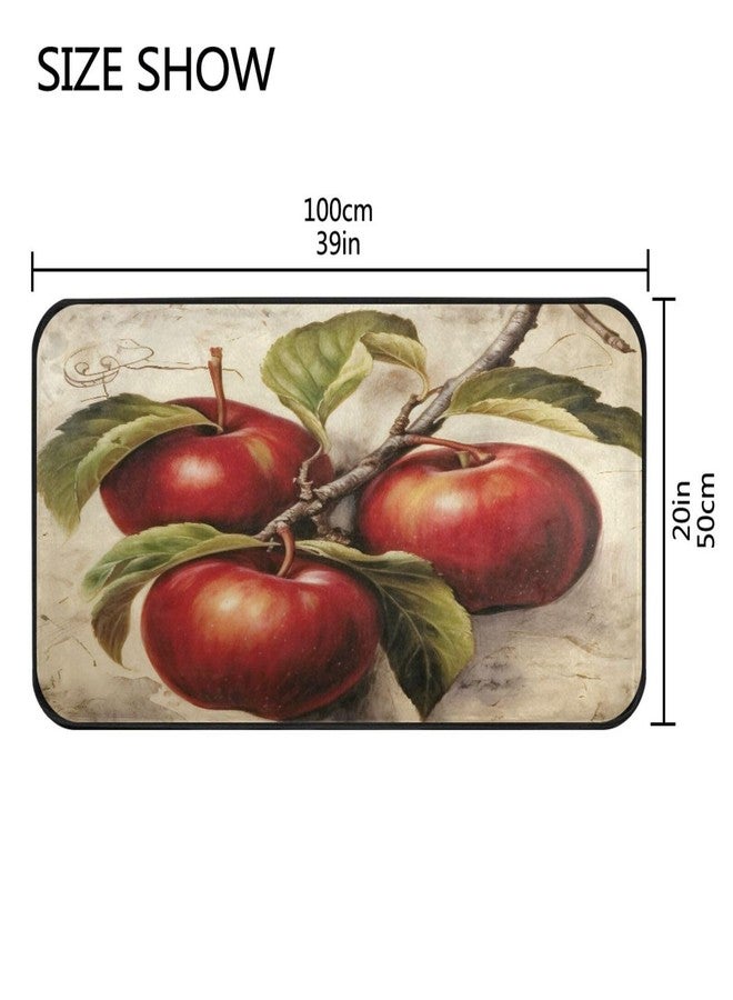 YETTASBIN Apples Kitchen Rug Non-Slip Large Floor Mat Anti Fatigue Standing Mat for Sink, Kitchen, Bedroom, Bathroom-39 x 20 Inch - Image 3