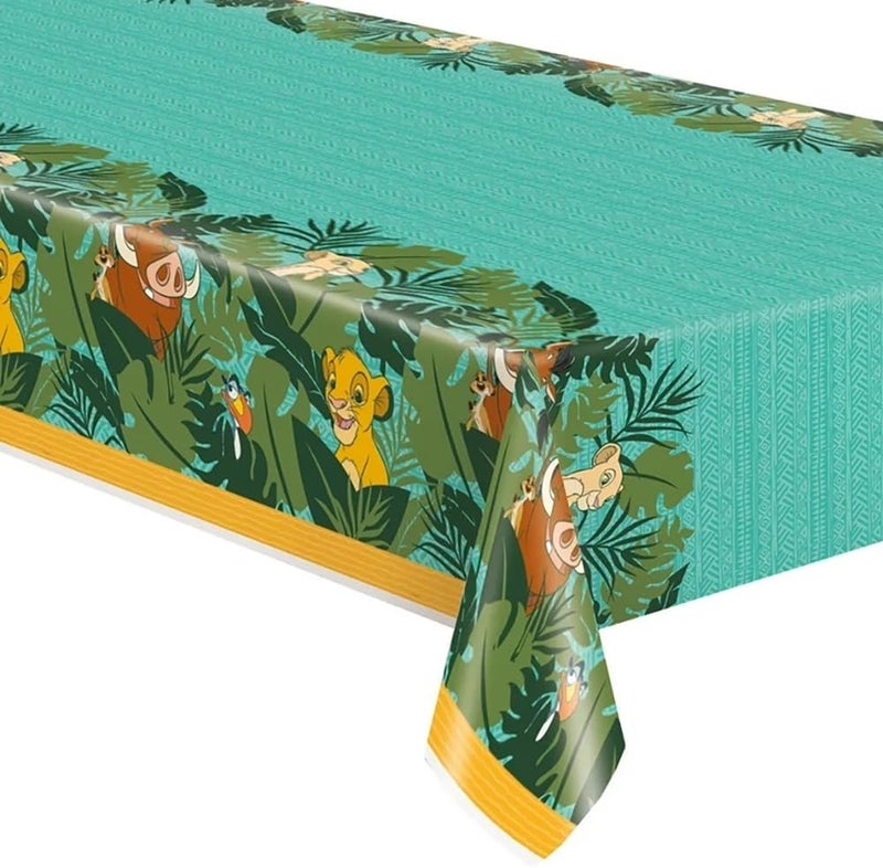Unique Disney Lion King Rectangular Plastic Table Cover 54 x 84 1 Pc - Image 1
