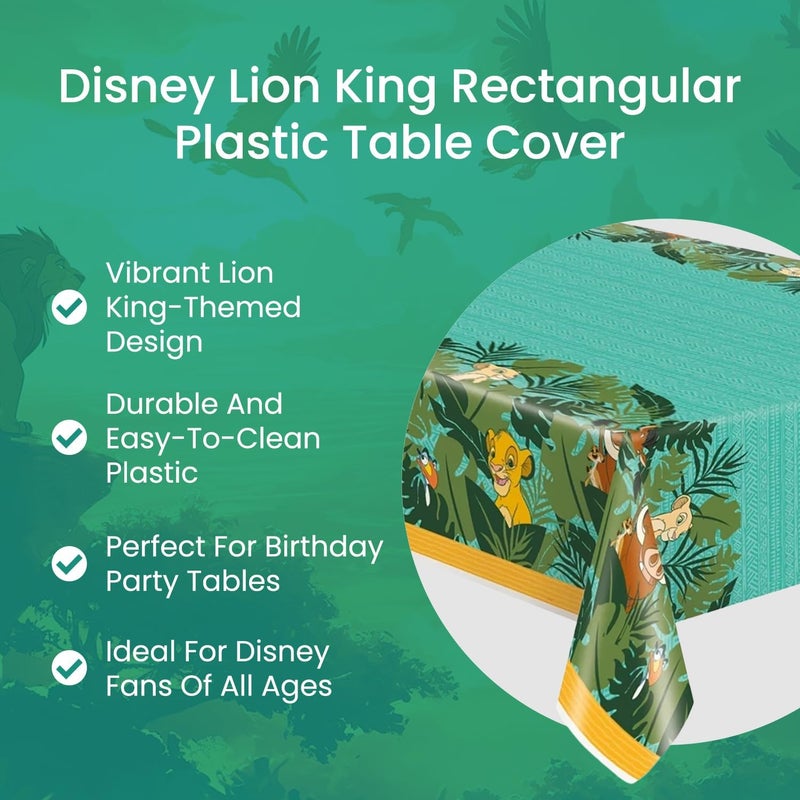 Unique Disney Lion King Rectangular Plastic Table Cover 54 x 84 1 Pc - Image 5
