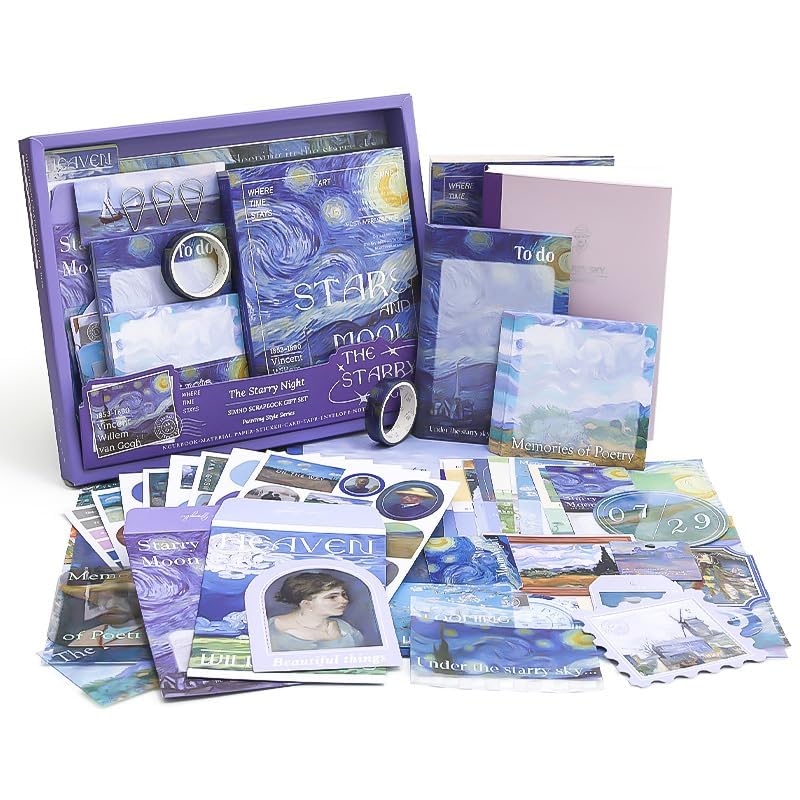 RANUR Vintage Aesthetic Scrapbook Kit With Stickers, Art Bullet Junk Journal Kit With Journaling Or Scrapbooking Supplies Journal Planners Paper Stickers Craft Notebook Collage ,Multicolor - Image 1
