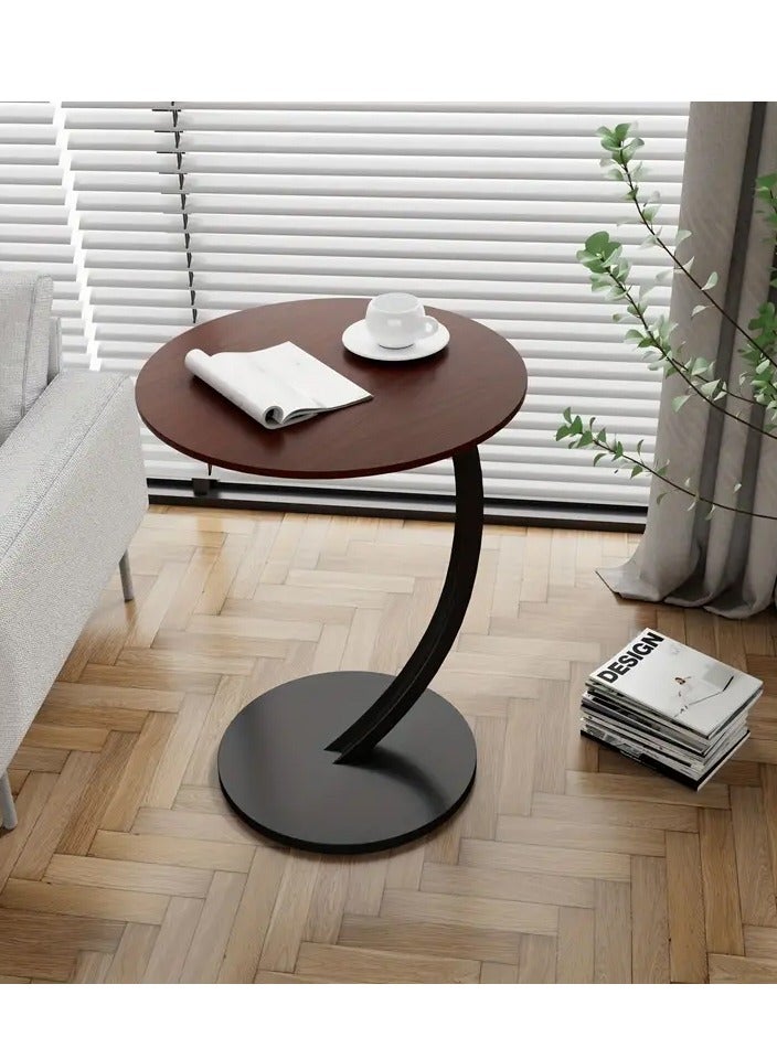 DubaiGallery طاولة جانبية، طاولة نهاية بجانب الأريكة، طاولة نهاية على شكل C للأريكة، الأريكة والسرير، طاولة C كبيرة لسطح المكتب لغرفة المعيشة، غرفة النوم - Image 2