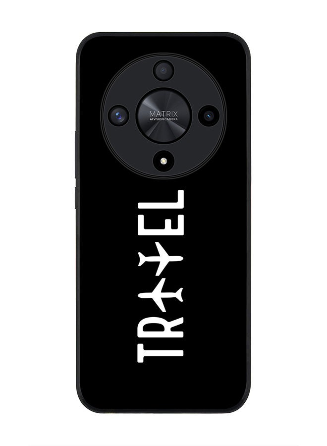 Stylizedd Rugged Black edge case for Honor X9b, Slim fit Soft Case Flexible Rubber Edges Anti Drop TPU Gel Thin Cover- Travel - Image 1