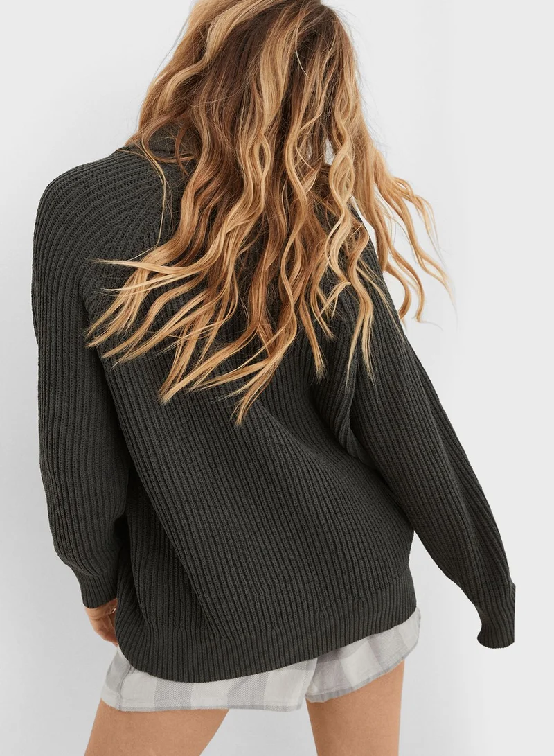 Aerie Quarter Zippered Sweater