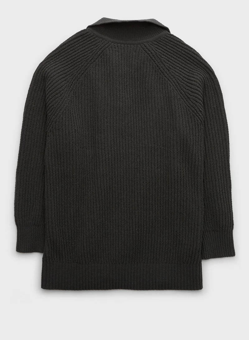Aerie Quarter Zippered Sweater
