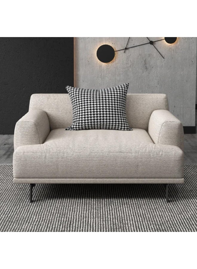 Poppins Home Modern & Sleek Fabric Sofa Set â€“ Includes 3-Seater, 2-Seater & Luxe Armchair, Upholstered in Premium Fabric for Daily Comfort (Chair only) - Image 1
