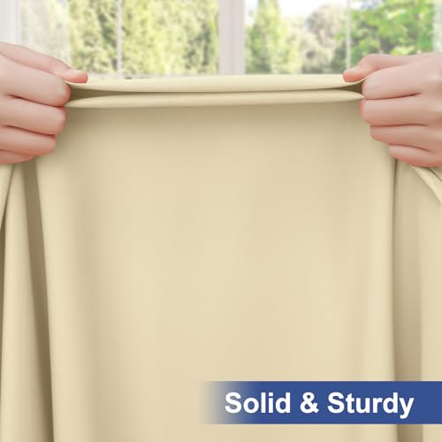 homing Rectangle Table Cloth Cover, Waterproof Polyester Elastic Fitted Tablecloth, Fits for 6 Foot Folding Tables, Washable Table Protector for Picnic, Camping, Outdoor (Champagne, 30" x 72") - Image 4