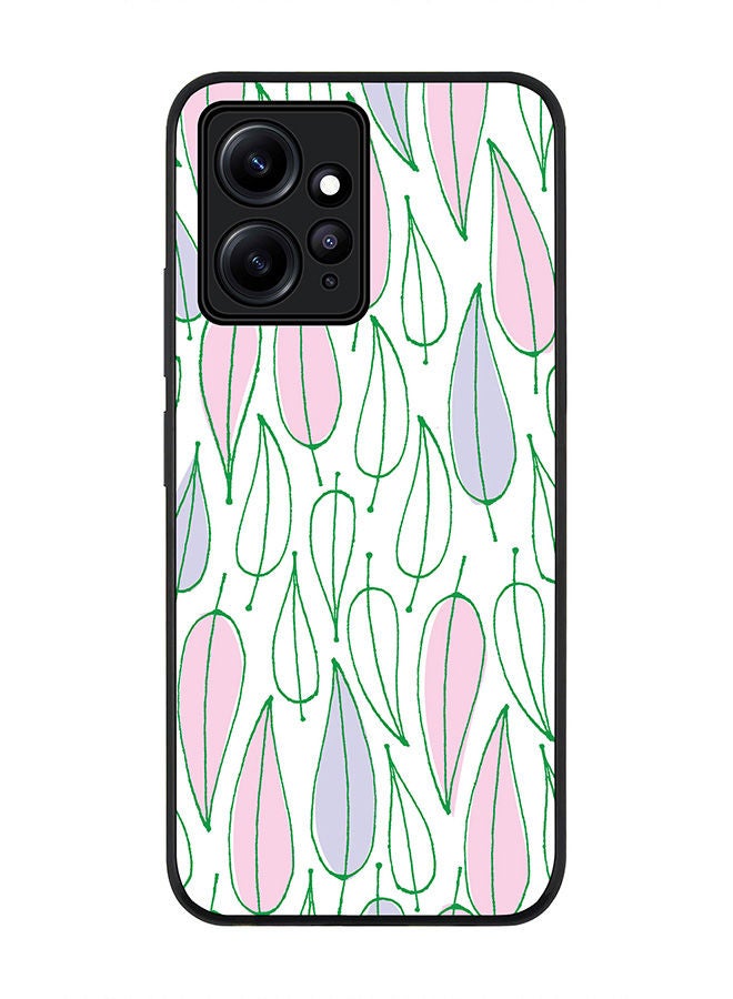 Stylizedd Rugged Black edge case for Redmi Note 12 4G Slim fit Soft Case Flexible Rubber Edges Anti Drop TPU Gel Thin Cover - Pastel Summer - Image 1