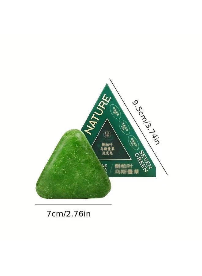 Seven Green Nature Seven Original Hair Growth Soap for Thickening Hair and Removing Dandruff - 120g. A natural formula rich in more than 12 types of herbs and carefully selected plant extracts. - Image 5