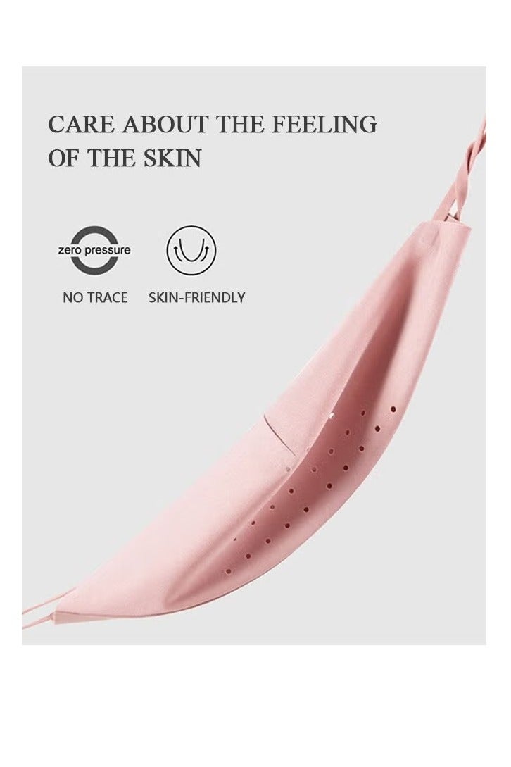 5 Pcs Breathable Ice Silk Face Masks Set, Dust Proof Sun Protection Fabric Face Covering (Black+Pink+Blue+Gray) - Image 3