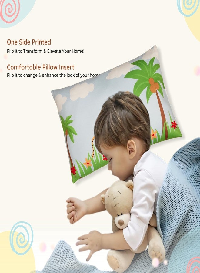NEW COMERS® Cotton Baby Pillow, TC-150/300 with Super Soft Imported Fabric, 1 Month to 5 Year Kids, Animal & Cartoon Prints, Kids Pillows for Sleep,Bed Set,Head Shaping,Neck Support-12x18-208 - Image 4