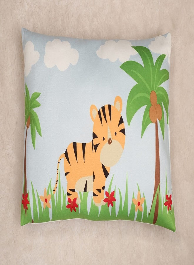 NEW COMERS® Cotton Baby Pillow, TC-150/300 with Super Soft Imported Fabric, 1 Month to 5 Year Kids, Animal & Cartoon Prints, Kids Pillows for Sleep,Bed Set,Head Shaping,Neck Support-12x18-208 - Image 1