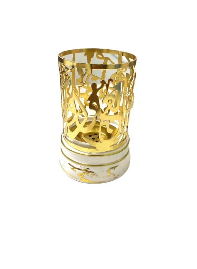 Luxury Incense Burner White/Gold - Image 1