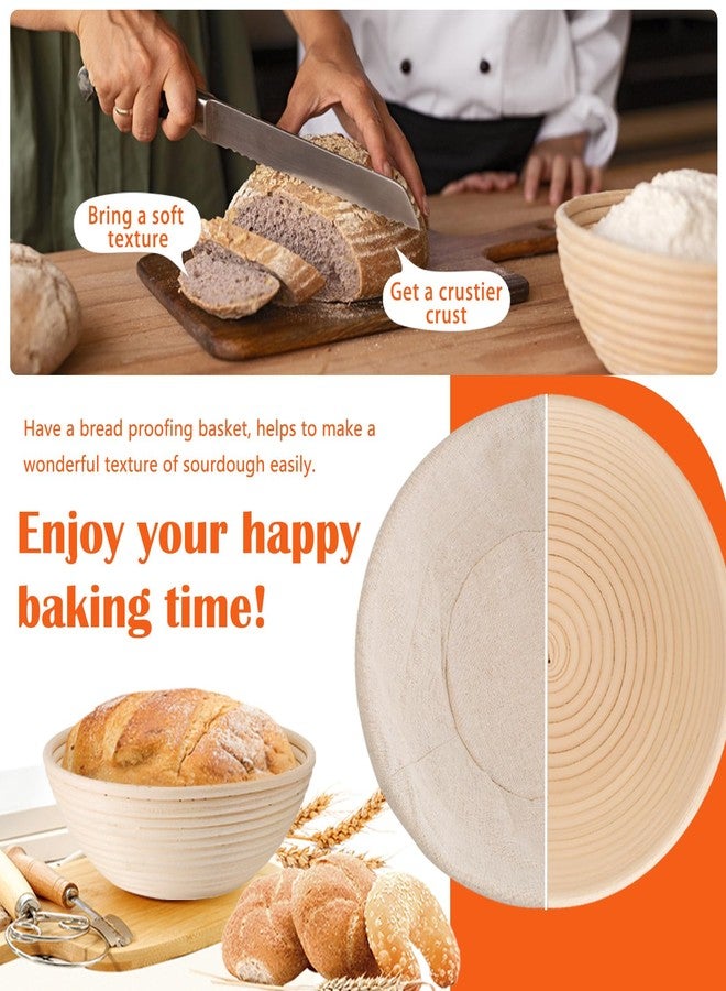 P&P CHEF سلة تخمير العجين من بي آند بي شيف، مقاس 9 بوصات، قطعتان - Image 5