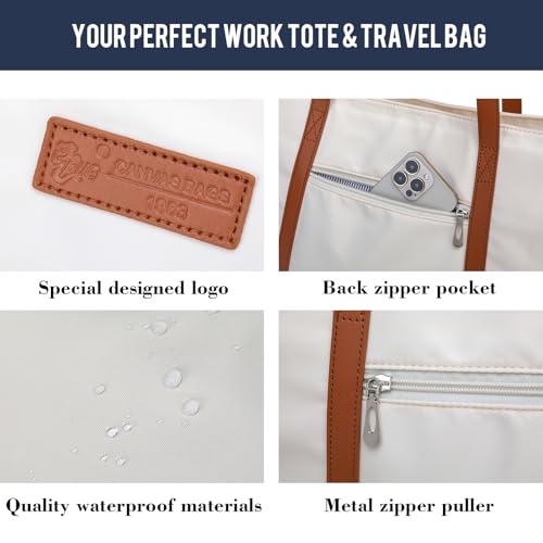 BUG Lightweight Women Laptop Tote Bag for Work, Casual Handbag for Travel Beach College Teacher - Image 5