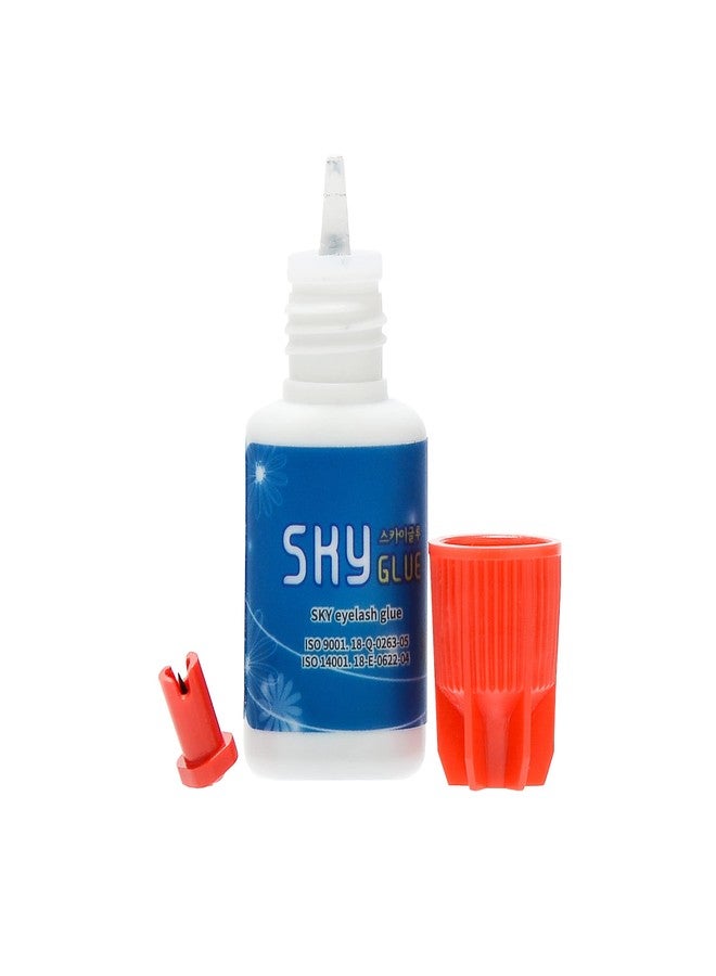 Sky Glue 4 Bottles Long Retention Eyelash Extensions Glue Sky S+ 5ml Professional Black Eyelash Extension Adhesive 1-2s Fast Drying 6-8 Weeks Lasting time by KBS with 4 Eyepatches (FourFour Pack) - Image 5