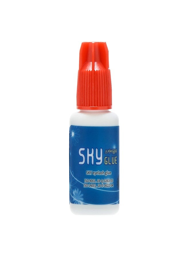Sky Glue 4 Bottles Long Retention Eyelash Extensions Glue Sky S+ 5ml Professional Black Eyelash Extension Adhesive 1-2s Fast Drying 6-8 Weeks Lasting time by KBS with 4 Eyepatches (FourFour Pack) - Image 4