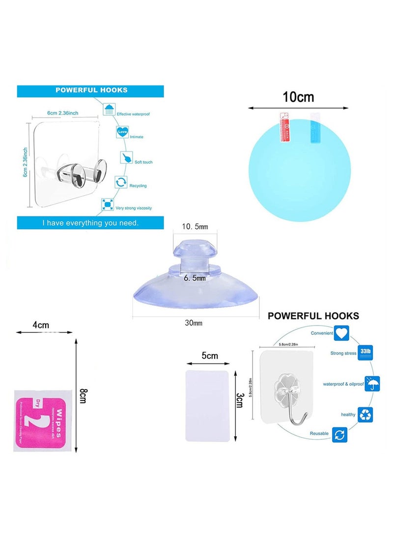 Anti-Fog Shower Mirror Kit, Shower Makeup Shave Mirror, Frameless Shower Mirror, Wall Hanging Mirror, Fogless Shower Mirror, Lightweight Portable Fogless Mirror for Men and Women - pzsku/Z56010AFF0D7D4DD77998Z/45/_/1695888420/28bbbecd-d9c5-433b-a4d8-ff83f67fbf0b