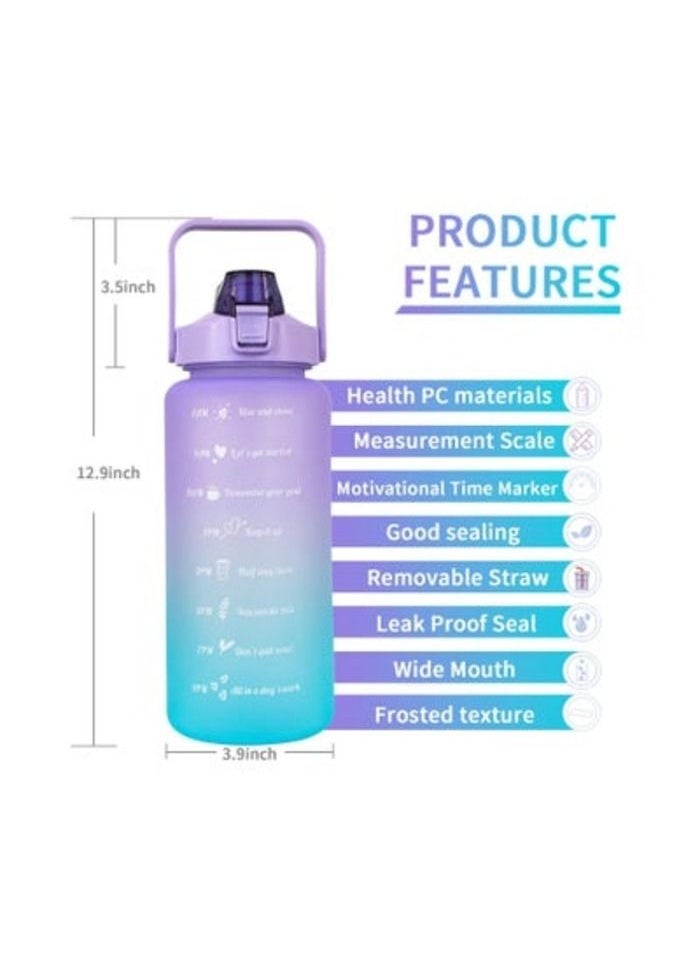 Purple Gradient 2L Water Bottle With Straw And Carry Handle - pzsku/Z5601172458090E7A0FC1Z/45/_/1667983935/6feab73e-45ce-4045-8869-2248c5342900