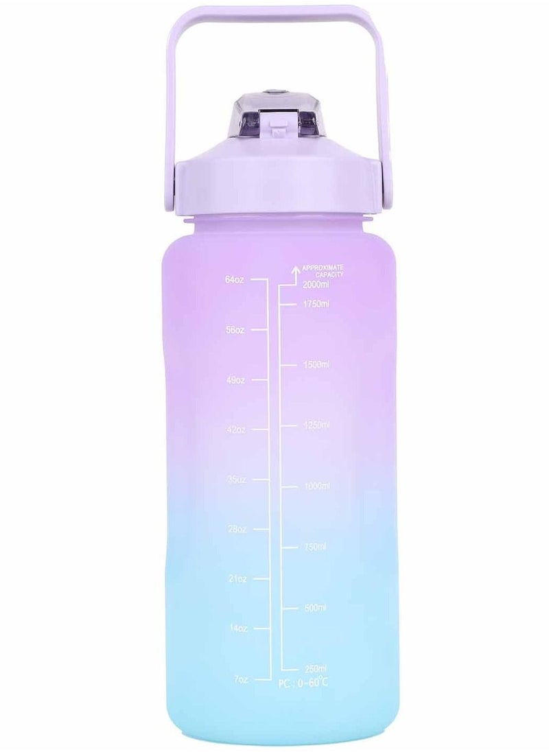 Purple Gradient 2L Water Bottle With Straw And Carry Handle - pzsku/Z5601172458090E7A0FC1Z/45/_/1667983935/8f31fec9-6f82-4f74-abff-1da747838efd