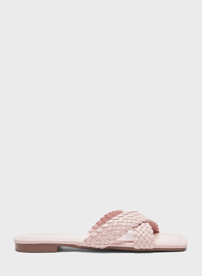 shoexpress Casual Quilted Flat Slides - Image 1