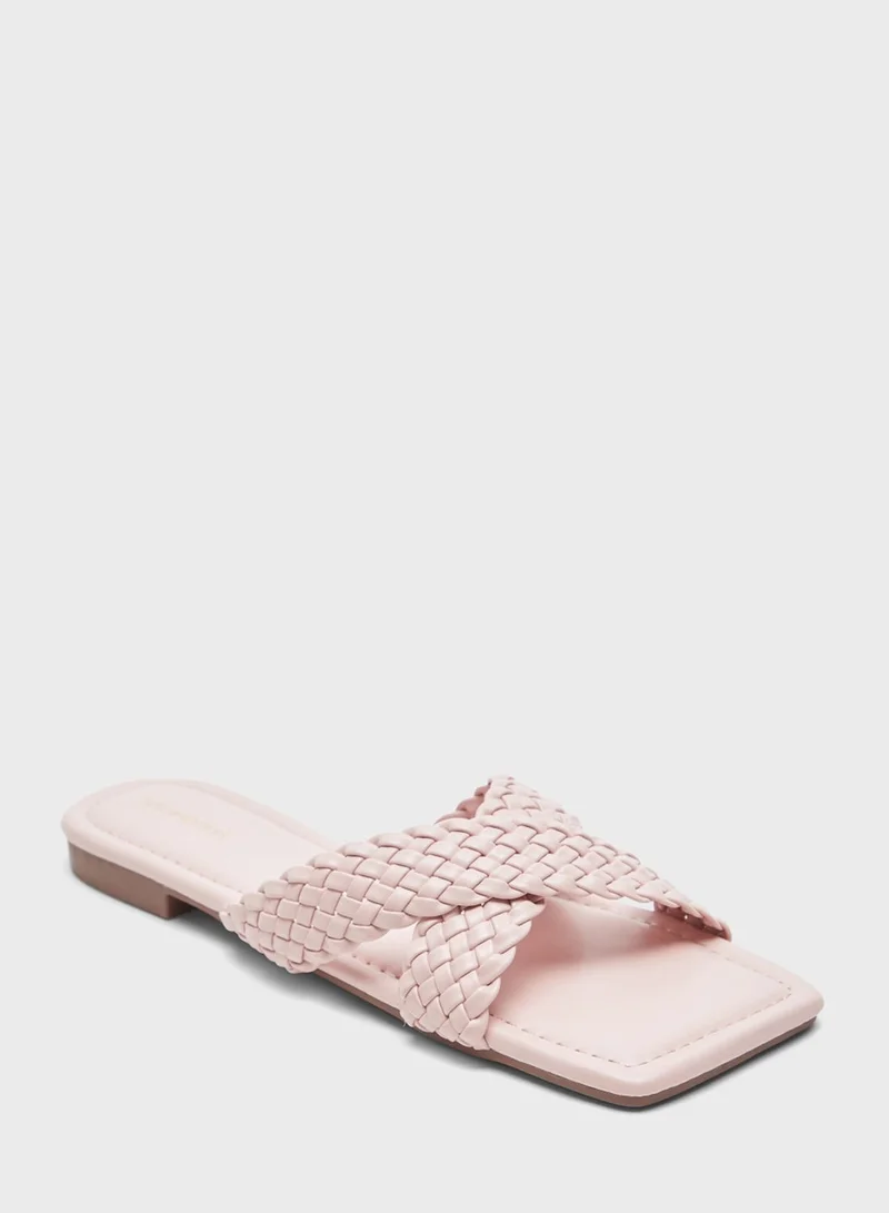 shoexpress Casual Quilted Flat Slides