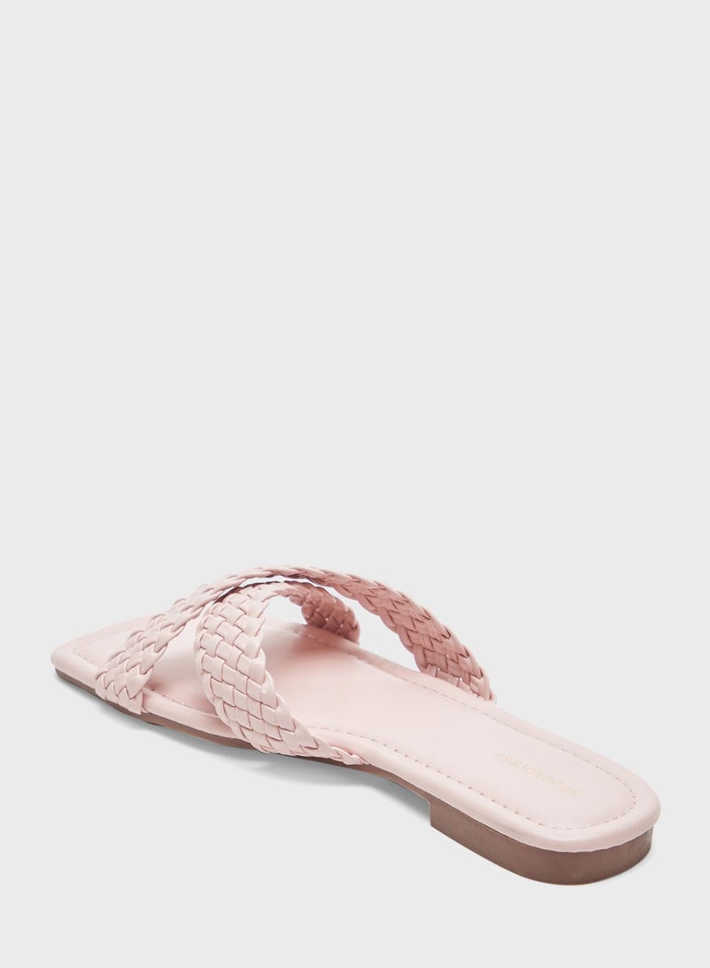 shoexpress Casual Quilted Flat Slides - Image 3