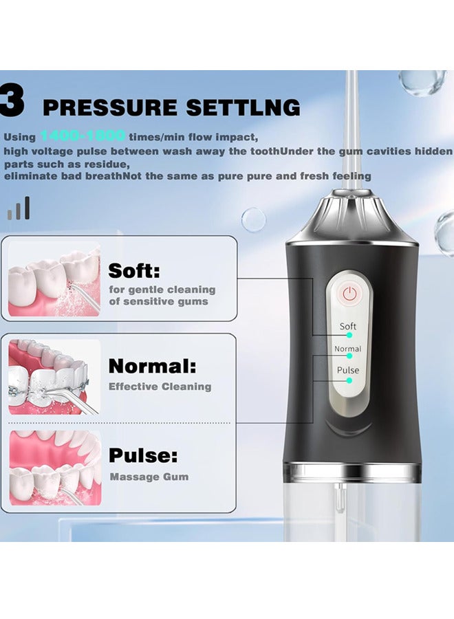 Generic Electric Water Flosser Cordless for Teeth, 3 Modes 4 Jet Tips Cleaning and Flossing Water Dental,Portable Floss Teeth Irrigator Oral Water Flossed Rechargeable Tonsil Stone for Travel Home Braces Bridges Care  - Image 2