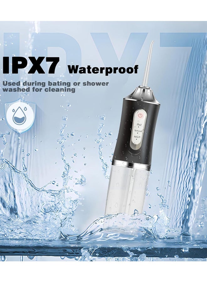Generic Electric Water Flosser Cordless for Teeth, 3 Modes 4 Jet Tips Cleaning and Flossing Water Dental,Portable Floss Teeth Irrigator Oral Water Flossed Rechargeable Tonsil Stone for Travel Home Braces Bridges Care  - Image 5